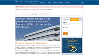 Premium Assignment Corporation: Home Page