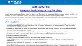 Yayasan Bank Rakyat - Security Policy