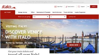 Italy train tickets, high speed train italy | Italotreno.it