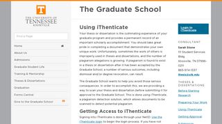 Using iThenticate | The Graduate School