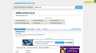 jafra.co.id at WI. JAFRA Indonesia - Website Informer