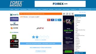 JAFX Review – is www.jafx.com scam or safe forex broker?