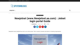 American Airlines jetnet login | www.Newjetnet.aa.com | Newjetnet login