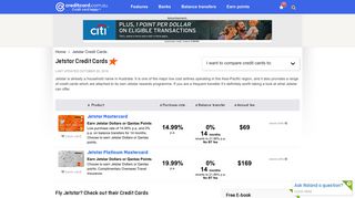 Jetstar Credit Cards | Expert Reviews, Compare @ CreditCard.com.au