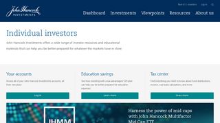 Individual investor resources | John Hancock Investments
