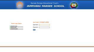 Jamnabai Narsee School - User Login