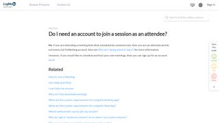 Do I need an account to join a session as an attendee?
