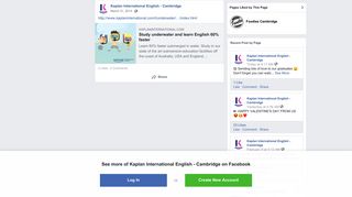 Kaplan International English - Cambridge - Facebook
