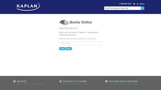 Kaptest Books Online - Kaplan Test Prep