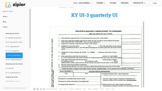 KY UI-3 quarterly UI | Home - Zipier