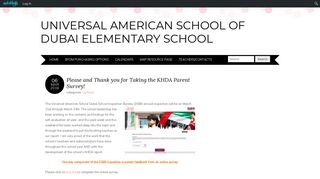 Please and Thank you for Taking the KHDA Parent Survey! | Universal ...