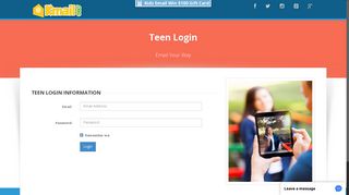 Teen Login Information - KidsEmail