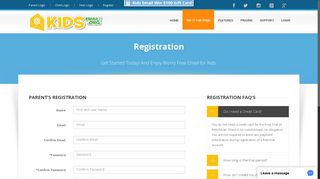 KidsEmail - Register