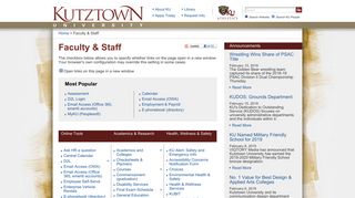 Faculty & Staff - Kutztown University