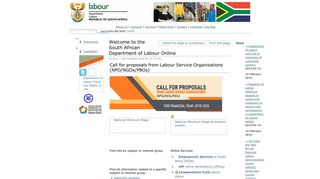 Welcome to the South African Department of Labour Online ...