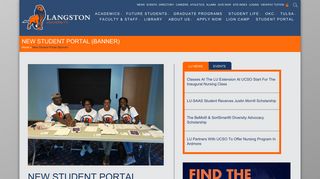 New Student Portal (Banner) | Langston University