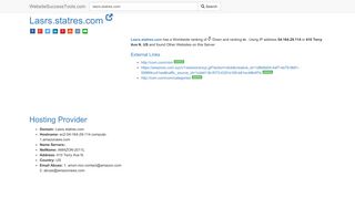 Lasrs.statres.com Error Analysis (By Tools) - Website Success Tools