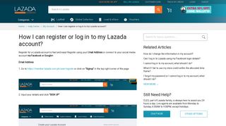 Help Center | My Account | Lazada PH - Lazada Philippines
