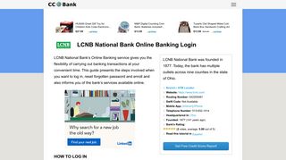 LCNB National Bank Online Banking Login - CC Bank