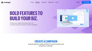Leadpages® Features - Landing Pages, Leads and Sales Tools