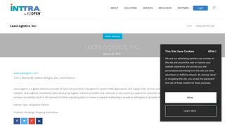 LeanLogistics, Inc. - INTTRA