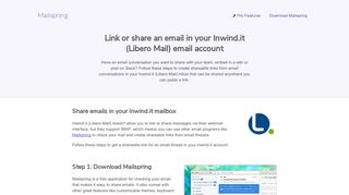 How to link or share email threads in your Inwind.it (Libero Mail) email ...