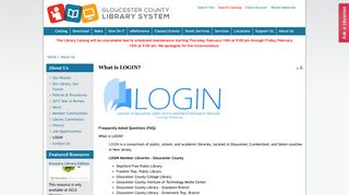 What is LOGIN? | Gloucester County Library System