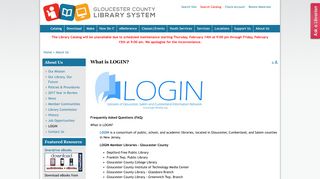 What is LOGIN? | Gloucester County Library System - Woodbridge ...