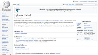Lightwire Limited - Wikipedia