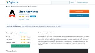 Limo Anywhere Reviews and Pricing - 2019 - Capterra