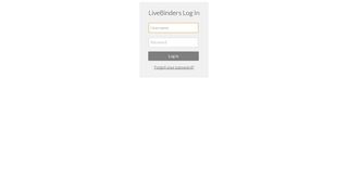 Log In - LiveBinders