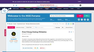 Free/Cheap Dating Websites - MoneySavingExpert.com Forums
