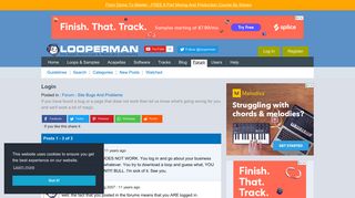Login : Site Bugs And Problems : Looperman Forums