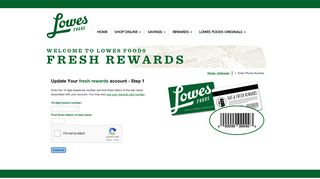 Update Your fresh rewards account - Lowes Foods Rewards : Good ...