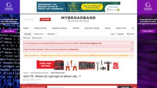 Got LTE. Where do I get login to telkom site...? | MyBroadband