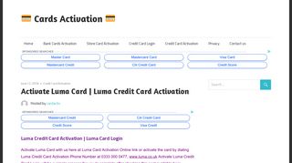 Activate Luma Card | Luma Credit Card Activation, Luma Card Login
