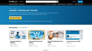 LinkedIn - Online Courses, Classes, Training, Tutorials on Lynda