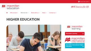Higher Education - Macmillan Education