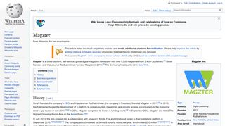 Magzter - Wikipedia