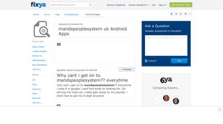 mandspeoplesystem uk Android Apps Questions & Answers (with ...
