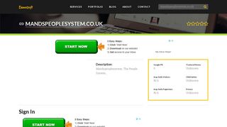 Welcome to Mandspeoplesystem.co.uk - Sign In