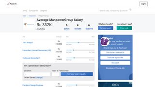 Average ManpowerGroup Salary - PayScale