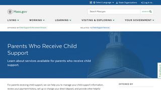 Parents Who Receive Child Support | Mass.gov