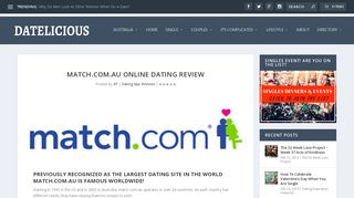 Match.com.au Online Dating Review - Datelicious
