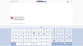 Mathway | Calculus Problem Solver