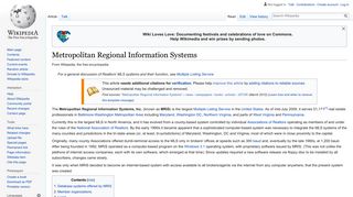 Metropolitan Regional Information Systems - Wikipedia