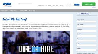 Hiring Employees? Sign Up Now! | MAU Workforce Solutions