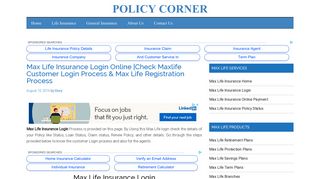 Max Life Insurance Login | Maxlife Login Steps for Registered & New ...
