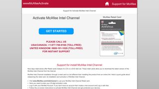 Install and Activate McAfee Intel Channel