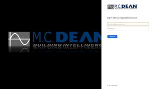 Sign In - M.C. Dean